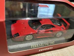 送料込み　日焼けや傷なし　未開封極上新品　IXO　1/43 フェラーリ　Ｆ40　1987 レッド