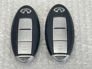 希少 INFINITI インテリジェントキー 2ボタン 2個 インフィニティ サイドくぼみ 検 キーレス 日産 北米 USDM 輸出 逆輸入