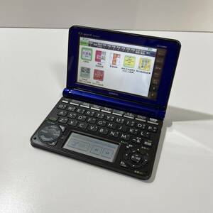 CASIO カシオ EX-word DATAPLUS7 XD- N4800 電子辞書 ペン付き 動作品 ブルー TOEIC