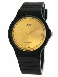 ☆[メール便]MQ76-9A BLACK レジン クオーツ ゴールド アナログ 時計 カシオ CASIO チープカシオ チプカシ