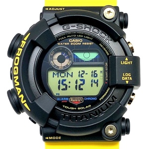 極美品 G-SHOCK GW-8200K-9 フロッグマン イルクジ2023 タフソーラー 初代カラー ブラック イエロー 2023年6月発売 【ITWMILPWL3AQ】