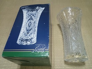 新品 花瓶 クリスタルガラス フランス製 Cristal D