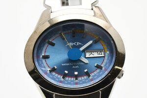 セイコー ALBA アルバ AKA デイデイト ブルー文字盤 シルバー クォーツ メンズ 腕時計 SEIKO