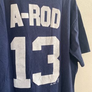 アメリカ古着 ニューヨーク ヤンキース アレックス ロドリゲス 背番号 13 ナンバリング Tシャツ U.S Used Clothing New York Yankees A-ROD