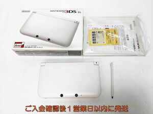 【1円】ニンテンドー3DSLL 本体 ホワイト 任天堂 SPR-001 初期化/動作確認済 3DS LL K09-664yk/F3