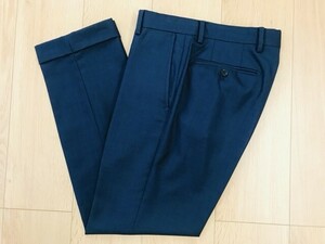 【良品】ユナイテッドアローズ＊ウールパンツ＊紺＊W72