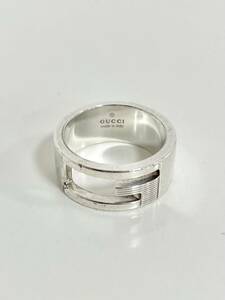 1円～☆【GUCCI Gロゴ リング Ag925 11号 実寸10号】グッチ/Gリング/指輪/SV925/SILVER925/シルバー925/約7.1ｇ/アクセサリー/ネコポス ☆