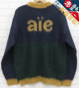 8T0740/未使用品 AIE モックネックモヘヤセーター エーアイイー