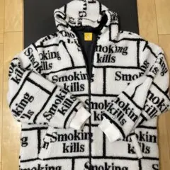 fr2 smoking kills 総柄ボアジャケット