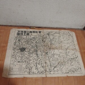 愛知県西北部地方郷土地図 昭和17年 1/55000 戦前古地図 古書和書 PD2