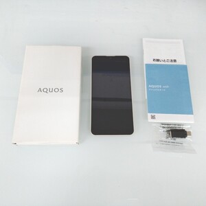 【中古スマホ】ymobile 【SIMフリー】 AQUOS wish アイボリー 4GB 64GB A104SH　20241104-0003