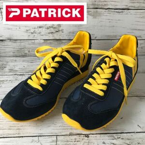 8Y118 未使用 PATRICK マラソン サイズ表記40 25.0cm パトリック スニーカー 黄色 ローカットシューズ ウィメンズ 靴 1000-