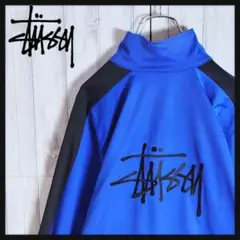 【入手困難】90s OLD STUSSY　両面刺繍ロゴ　トラックジャケット