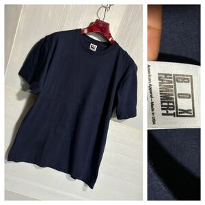 American Apparel アメリカンアパレル　USA製　紺　BOX HAMMER-T Tシャツ　S ネイビー