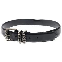 CHROME HEARTS (クロムハーツ) BLT ROLLER 3PC 1.5inch 3PCローラー レザーベルト ブラック 国内ギャランティ付き