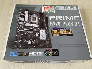 美品 ASUS PRIME H770-PLUS D4 DDR4メモリ　LGA1700 ATX 12,13,14世代CPUに対応　動作確認済　２か月程度使用　おまけでプロダクトキー付