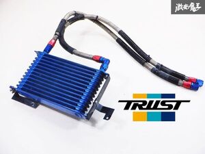 美品!! TRUST トラスト AP1 S2000 F20C オイルクーラー サイズ 縦約180mmx横約300mmx厚み約50mm アールズホース付 即納 棚