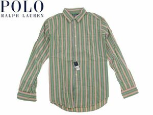 ※訳アリ POLO Ralph Lauren ラルフローレン 長袖シャツ ストライプ 柄 517 Ｌサイズ