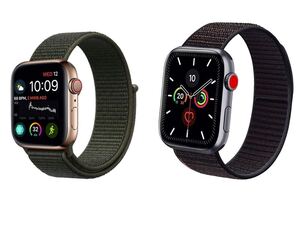 アップルウォッチ バンド38/40/41mm Apple Watch SE/7/6/5/4/3に対応 Apple Watch7ナイロン製バンド スポーツバンド　2本 通気性いい