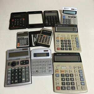 ★CASIO/カシオ 電卓　手帳型/計算機/レトロ/ポケットコンピュータ/動作品あり　まとめて　コレクター　中古　 SHARP Canon 