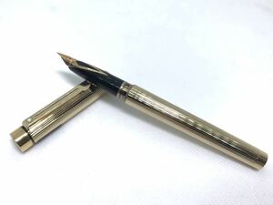 シェーファー　タルガ　TARGA　1005　SHEAFFER　万年筆　gold electroplated　ペン先　14K 585 金　筆記具