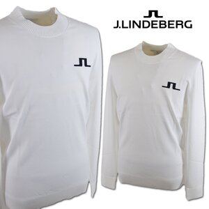 30%OFF【J.リンドバーグ】メンズ セーター 白 48(L) 071-11313-004 J.LINDEBERG ゴルフ カジュアル おしゃれ かっこいい @