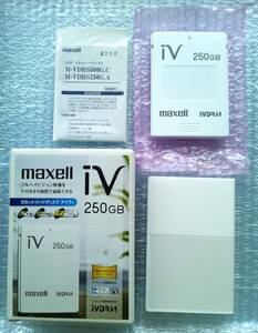 【使用０時間の未使用品】マクセル maxell iVDR-S カセット ハードディスク HDD アイヴィ iV 250GB　iVポケット搭載機対応