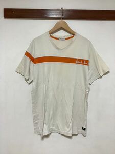 つ1161 Paul Smith ポールスミス Vネック 半袖Tシャツ L ベージュ