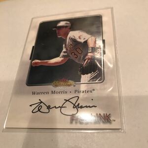 Warren Morris 2000 Fleer Showcase Fresh INK auto