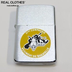 ZIPPO/ジッポー ヴィンテージ/ビンテージ 3EME COMPAGNIE REGIMENT DE BAGATELLE/陸軍 バガテル第3中隊連隊 1986年製 /UPK