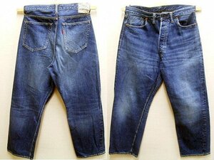 即決[W34]ほぼ未使用品 WAREHOUSE 70501SXX セコハン 大戦モデル 2ND-HAND USED WASH 濃 ハイウエスト 12oz デニム パンツ■5075