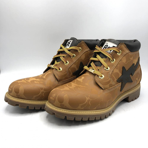 【中古】A BATHING APE × Timberland PREMIUM WATERPROOF CHUKKA サイズ28.5cm ブラウン 0A2QBX [240017671095]