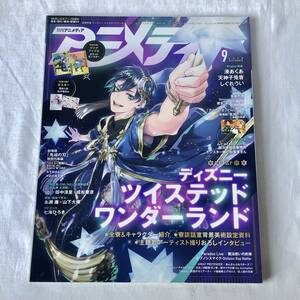 アニメディア 2020年9月号 巻頭特集:ディズニー ツイステッドワンダーランド Wカバー&ポスター:湊あくあ