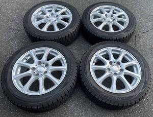 社外アルミ、スタッドレス16インチ 16×6.5J PCD114.3/5H　205/55R16　リーフ等