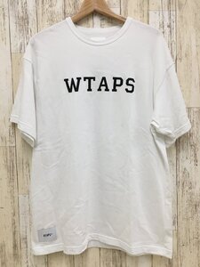 128A WTAPS 24ss ACADEMY SS COTTON COLLEGE TEE 241ATDT-CSM21【中古】