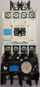 非可逆式電磁開閉器 MSO-N10 AC100V ヒータ呼び1.3A 三菱電機