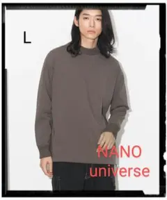 NANO universe Tシャツ カットソー チャコール L