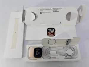 Apple Watch アップルウォッチ Series 10 GPSモデル 42mm ローズゴールド スポーツバンド S/M　MWWH3J/A A2997　中古品　限定保証内