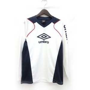 アンブロ UMBRO サッカーウェア プルオーバー Tシャツ ロンT 長袖 S 白 ホワイト /Z メンズ