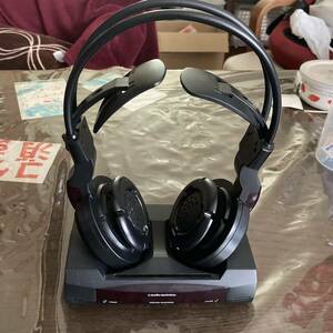 即決 通電 & 動作確認済 audio-technica コードレス ヘッドフォン ATH-CL350R オーディオテクニカ