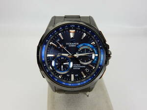 ☆ CASIO カシオ OCEANUS オシアナス OCW-G1000 GPSメンズ チタン コーティング(黒) 中古 ☆