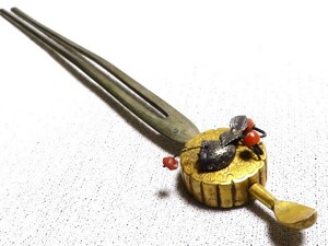 簪 かんざし 金工細工 彫金 髪飾り 和装小物