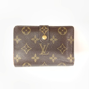 〇〇 LOUIS VUITTON ルイヴィトン モノグラム ポルトフォイユ ヴィエノワ がま口短財布 M61674 ブラウン 現状渡し 全体的に状態が悪い