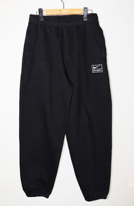 ナイキ NIKE × STUSSY WASHED FLEECE PANTS BLACK XS DO5296-010 ステューシー ウォッシュ フリース パンツ ブラック 【ブランド古着ベク