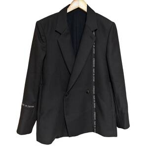 美品　ETHOSENS エトセンス 23ss 3E123-41 Ear name jacket ブラック　サイズ1 定価73700円