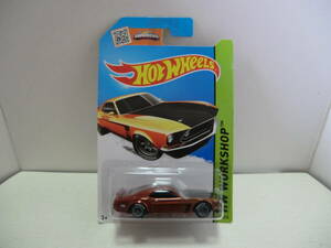 【HWベーシックカー2014 STH HW WORKSHOP 195/250 ’69FORD MUSTANG BOSS 302・現状品】 カッパーGM色ボディー+リアルライダー装着品