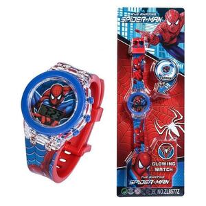 腕時計 子供用 スパイダーマン デジタル 時計 防水 キッズ キャラクター 小学生 ギフト 誕生日 プレゼント