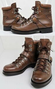 PRADA プラダ サイド ロゴ レザー マウンテンブーツ 7.5 boots b8303