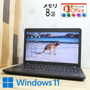 ★美品 高性能5世代i3！500GB メモリ8GB★E550 Core i3-5005U Webカメラ Win11 MS Office 中古品 ノートPC★P75288