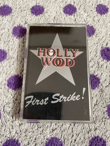 【希少】【カセットTAPE】◆即決◆中古【HOLLYWOOD ハリウッド FIRST STRIKE! ファーストストライク】◆HR HM ANTHEM 森川之雄氏 清水昭雄